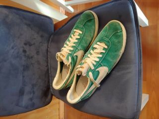 Vintage 1972 Nike Sneakers Worn By Boston Celtics First Ever Green Suade
