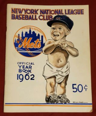 1962 York Mets Yearbook,  Tickets,  And Bobblehead Vintage Rare