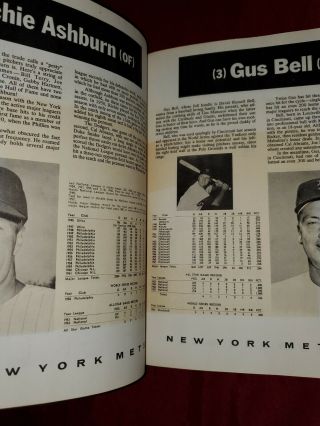 1962 YORK METS Yearbook,  Tickets,  and Bobblehead Vintage Rare 9