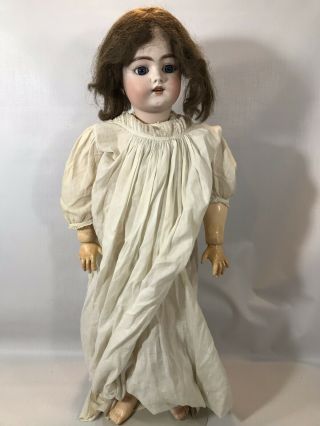 Antique Simon Halbig 1079 Dep.  12.  Bisque Head Composition Body Doll 26 " T