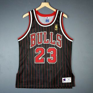 100 Authentic Michael Jordan Vintage Champion 96 97 Bulls Jersey Size 44 M L