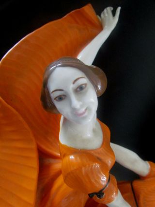 Antique Art Nouveau Ladies dancing Schwarzburg porcelain figurine 6