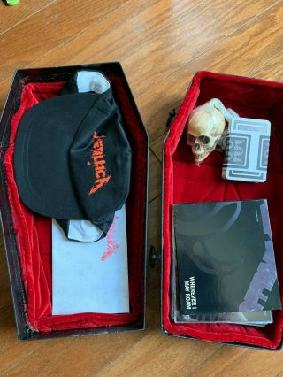 Metallica Black Coffin Box Set Rare Germany 1/500 Shirt Hat Skull93 Cd Singles