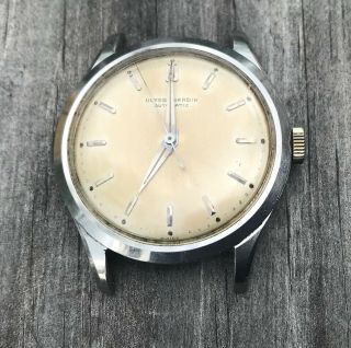 Vintage Ulysse Nardin Automatic Stainless Wrist Watch