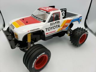 Vintage Tamiya Toyota Hilux 1/10 Rc Monster Racer Stadium Truck - Rc10 Trinity