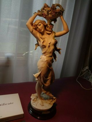 Rare Giuseppe Armani Figurine Collectible - Florence " Lilacs & Roses ".  Limited