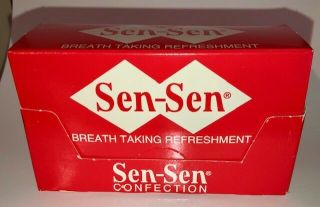 SEN SEN candy licorice breath freshener RARE FULL BOX 12 PACKETS sensen USA 5