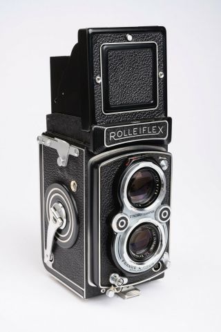 Vintage ' 53 Rolleiflex K4A Medium Format Camera w/ Zeiss Option T Tessar Nr 4