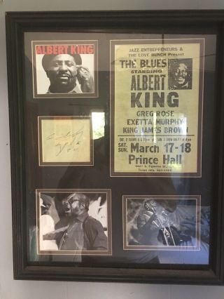 “rare” Albert King Love You Authentic Autograph