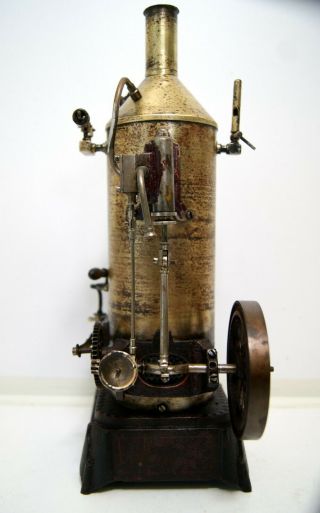 Old Large Vertical Live Steam Engine Plank Excelsior Model vintage Dampfmaschine 8