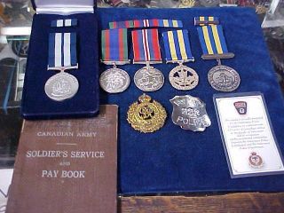 Rare Named Orig Ww2 Medal Group " Rce " & Vancouver Police Department