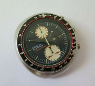 Seiko 1970s 1971 Speed Timer Vintage Ufo Automatic Steel Chronograph 6138 - 0011