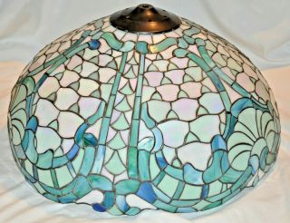 Vintage Tiffany Style Leaded Stained Glass 18 