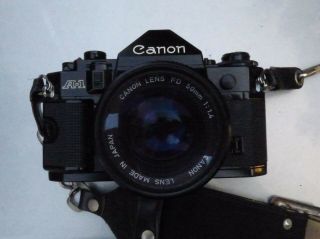 Vintage Canon A1 35mm SLR camera with Canon FD f1;1:4 lens 5