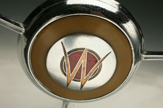 Vintage Willys Jeep Jeepster Steering Wheel Horn Ring Emblem (1946 - 1950) Rat Rod