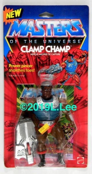 Mattel Toys Motu He - Man Masters Of The Universe Vintage Clamp Champ Moc Rare
