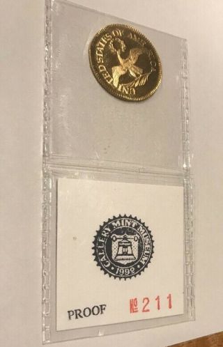 1796 Draped Bust Series,  Gallery Museum Gold Coin Proof 211 EXTREMELY Rare 3