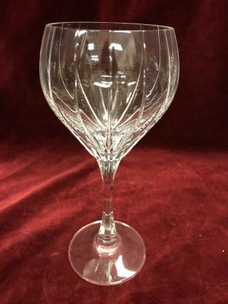 8 pc Vintage Crystal Mikasa Infinity wine glass cordial vertical cut dining 7in 2