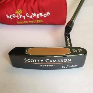 Rare Titleist Scotty Cameron Newport Tei3 Custom Red Studio Grip & Cover