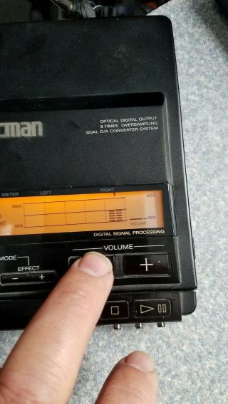 Sony Discman Cd Player D - 555 Rare Model 10