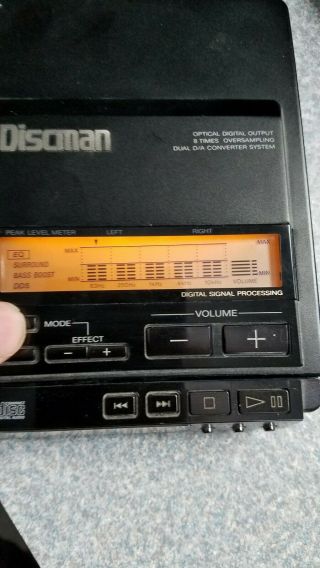 Sony Discman Cd Player D - 555 Rare Model 6