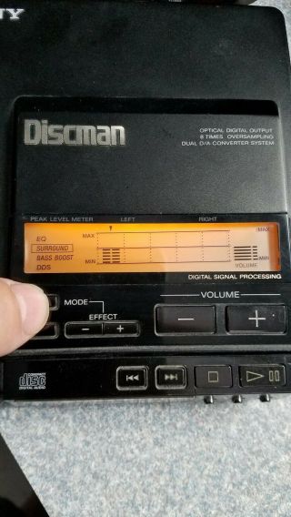 Sony Discman Cd Player D - 555 Rare Model 7