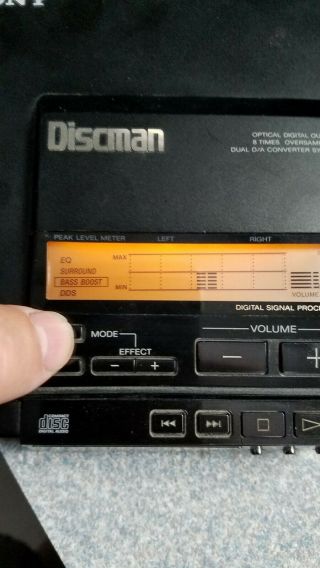 Sony Discman Cd Player D - 555 Rare Model 8