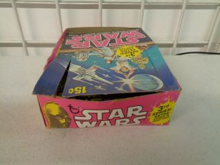 VINTAGE 1977 TOPPS STAR WARS TRADING CARDS 3RD SERIES BOX W/ 9 WAX PACKS 8