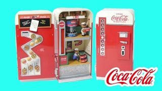 Rare Vintage Coca - Cola Vending Machine Multi - Action/light Music Box &video