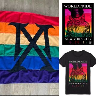 Madonna Madame X Pride Flag W/ Shirt Lithograph World Pride Rare Promo Tour