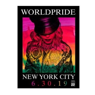 Madonna Madame X Pride Flag W/ Shirt Lithograph World Pride Rare Promo Tour 5