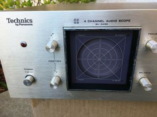 RARE Panasonic Technics SH - 3433 4 Channel Audio Scope Quadraphonic Oscilloscope 2
