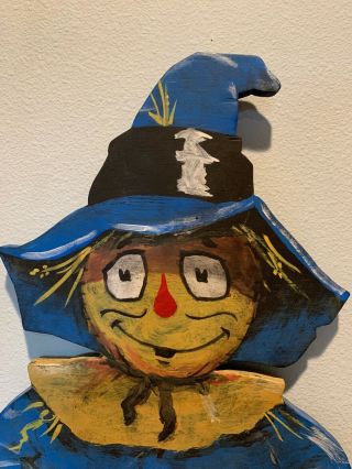 Rare Wizard Of Oz - Rob Roy Denslow/Baum Style Scarecrow Hand Painted Book Shelf 4