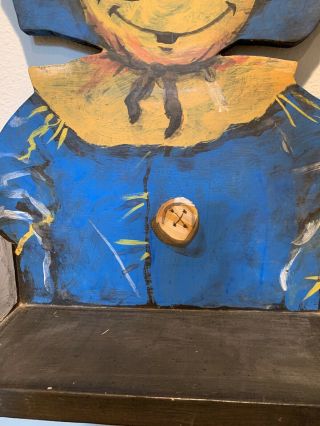 Rare Wizard Of Oz - Rob Roy Denslow/Baum Style Scarecrow Hand Painted Book Shelf 6