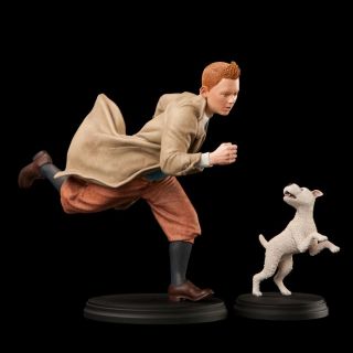 Tintin And Snowy Weta Statue Rare