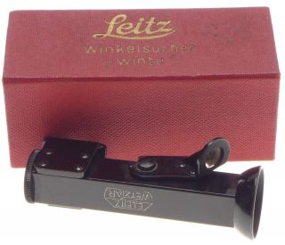 Box Very Winkelsucher Wintu Angled Viewfinder Leica Black Paint Rare Leitz