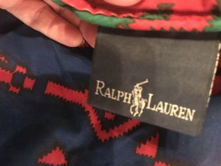 ON HOLD Very Rare Vintage Ralph Lauren Aztec Southwestern Queen Comforter 2