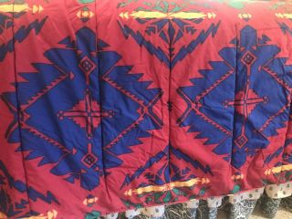 ON HOLD Very Rare Vintage Ralph Lauren Aztec Southwestern Queen Comforter 6