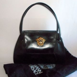 Gianni Versace Couture Gold Medusa Head Handbag - Rare Vintage 1996 - Near