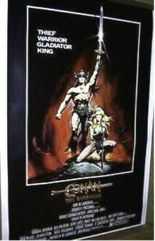 Conan The Barbarian Rolled 40x60 Near Movie Poster 1982 Rare