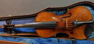 A Stunning Fine Old Violin Labeled Petrus Guarnerius 1746,  Sound.