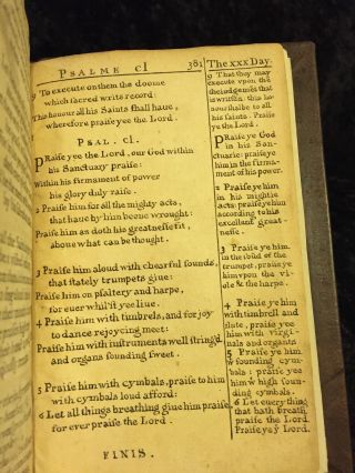 1637 King James Bible ROYAL Psalms of David PERSONAL TRANSLATION Rare 1611 10