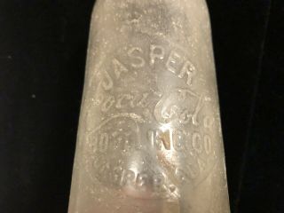 Extremely Rare Jasper Alabama Ala AL Coca Cola Coke Hutchinson Hutch Bottle 3