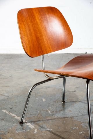 Mid Century Modern Side Chair DCM Herman Miller Charles Eames Walnut 1950 - 1954 5
