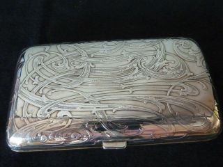 ANTIQUE ART NOUVEAU TIFFANY & Co Sterling Silver Cigar Case 3