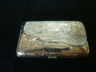 ANTIQUE ART NOUVEAU TIFFANY & Co Sterling Silver Cigar Case 4