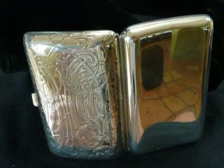 ANTIQUE ART NOUVEAU TIFFANY & Co Sterling Silver Cigar Case 6