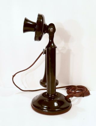 Vintage Western Electric Candlestick Telephone 337 W/ 20al Base