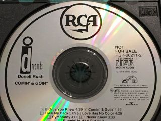 DONELL RUSH - “COMIN’ & GOIN’” PROMO ADVANCE RARE 1993 JACK SWING 11 TRK CD 6