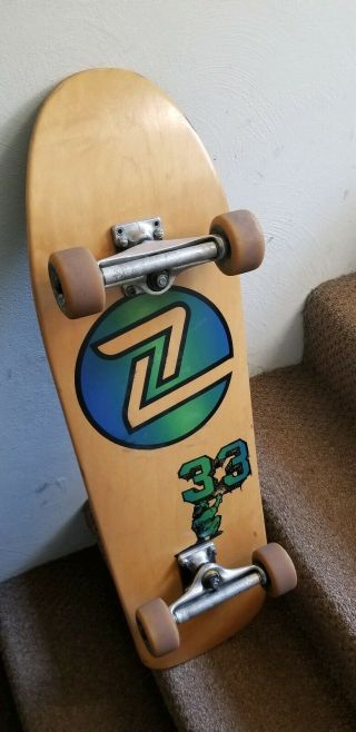 Z Skateboard With Z - Rollers And Santa Cruz Bullet 66 Wheels.  Dogtown Alva Vision